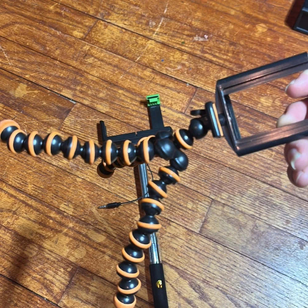 Selfie stick and phone tripod